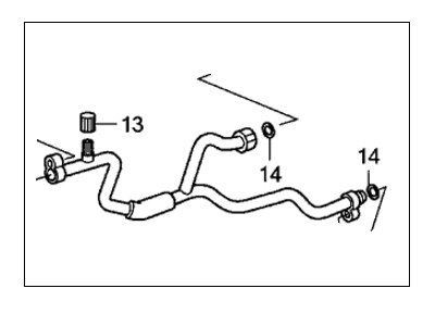 Honda 80321-SHJ-A02 Pipe Assembly, Suction