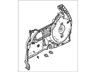 Honda 84670-SHJ-A01ZA Lining, L. RR. Side *G64L* (OLIVE)