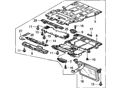 Honda 39460-SHJ-A02ZD Display Unit, RR. *NH598L* (ATLAS GRAY)