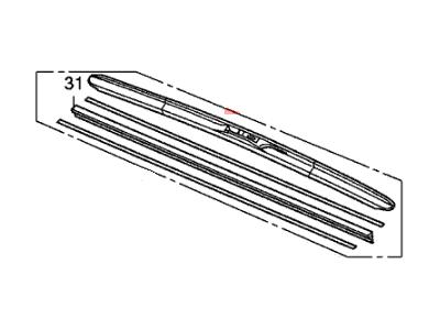 Honda 76620-SHJ-A12 Blade, Windshield Wiper