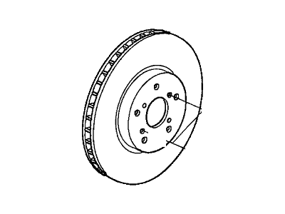 Honda 45251-SHJ-A00 Disk, Front Brake