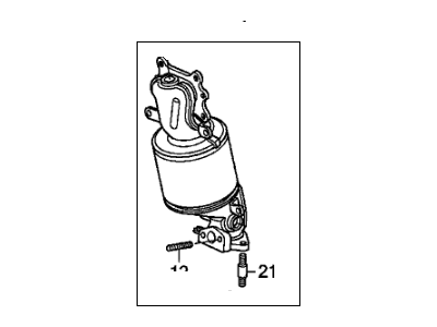 Honda 18190-RGW-A02 Converter, Front Primary