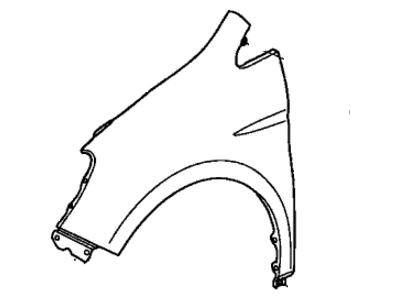 Honda 60261-SHJ-A90ZZ Panel, Left Front Fender (Dot)