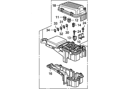 Honda Odyssey Relay Block - 38250-SHJ-A01