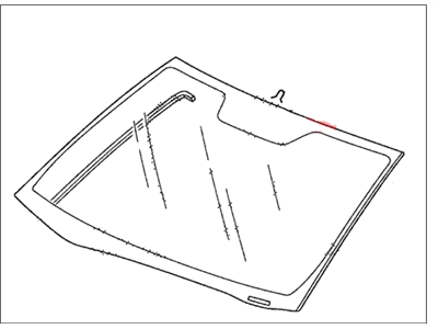 Honda 73111-SHJ-A21 Glass Set, Front Windshield (Green) (Ln)