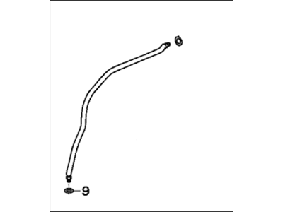 Honda 80343-SHJ-A02 Pipe, Rear Receiver