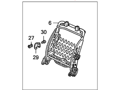 Honda 81126-SHJ-A01 Frame, R. FR. Seat-Back