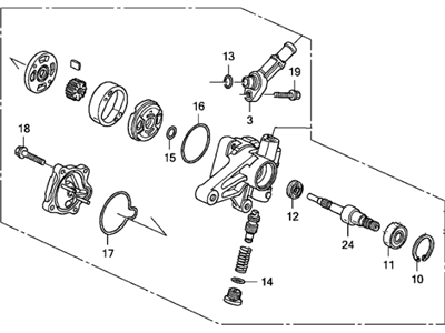 2005 Honda Odyssey Power Steering Pump - 06561-RGL-506RM