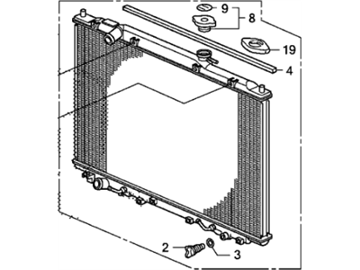 Honda 19010-RGL-A51 Radiator (Denso)