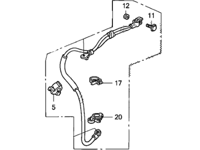 Honda 32600-SHJ-A01 Cable Assembly, Ground