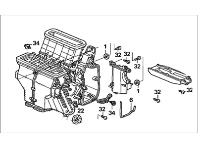 Honda 79106-SHJ-A41 Sub-Heater Unit