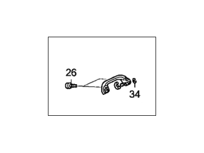 Honda 83240-SEA-901ZN Grab Rail Assy. *YR327L* (Coat Hanger) (PEARL IVORY)