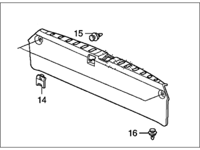 Honda 84640-SHJ-A02ZB Lining Assy., RR. Panel *NH167L* (GRAPHITE BLACK)