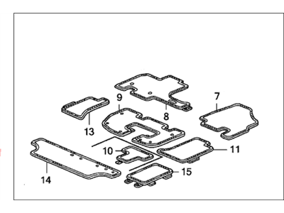 Honda 83600-SHJ-A11ZD Floor Mat Set *YR239L* (KI IVORY)