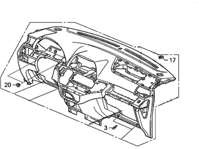 Honda 77108-SHJ-A01ZB