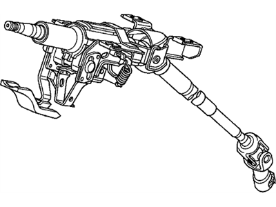 Honda 53200-SHJ-A54 Column Assembly, Steering (Driver Side)