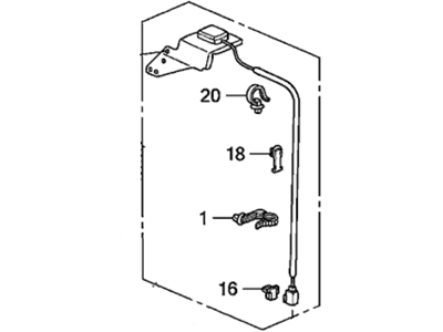 Honda 39835-SHJ-A01 Antenna Assembly, Gps