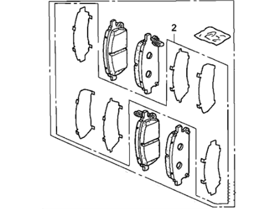 Ferodo RMS Front Brake Pads For Honda SH125/150 Scooter (2001-2004, 2008)