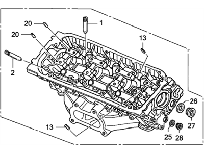 2006 Honda Odyssey Cylinder Head - 12300-RGL-305