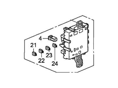 Honda 38210-SHJ-A23 Box Assembly, Fuse (Passenger Side)