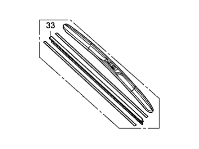 Honda 76630-SHJ-A12 Blade, Windshield Wiper