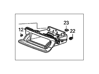 Honda 77280-SHJ-A01ZE Pocket Assy., Auto Radio *NH598L* (ATLAS GRAY)