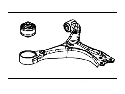 Honda 51350-TR0-A01 Arm, Right Front (Lower)
