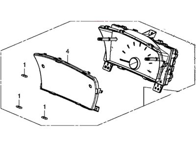 2012 Honda Civic Instrument Cluster - 78200-TR5-A01