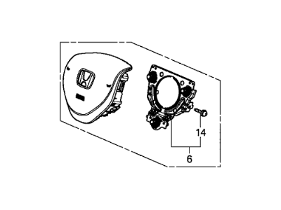 Honda 77810-TR0-A90ZA Module, Driver (Graphite Black)