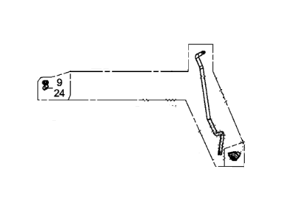 Honda 72153-TR0-315 Rod Set, L. FR. Door Latch