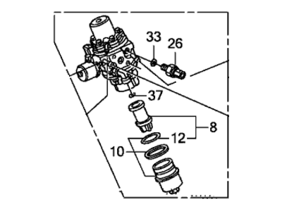 2014 Honda Civic Fuel Pressure Regulator - 16740-R1Z-A02