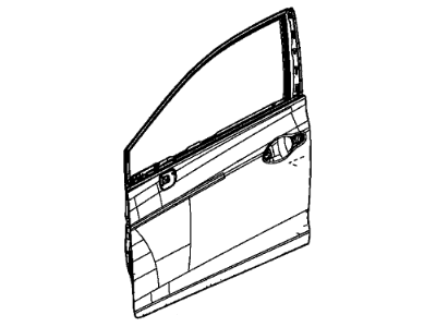 Honda 67010-TR6-C80ZZ Panel, R. FR. Door (DOT)