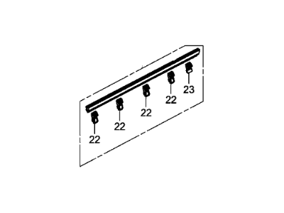 Honda 72910-TR0-A01 Molding Assy., R. RR. Door