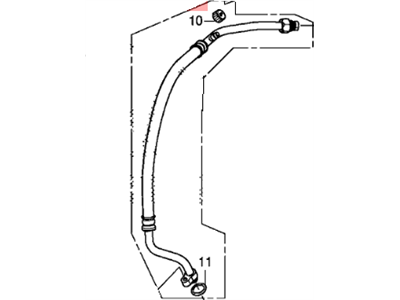 2013 Honda Civic A/C Hose - 80312-TR3-C01