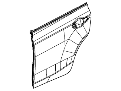 Honda 67651-TR0-305ZZ Skin Set, L. RR. Door