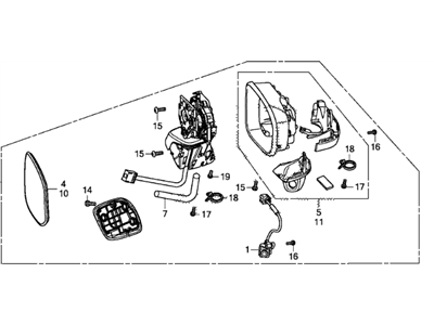 Honda 76208-TR4-A31