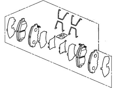 Honda 45022-TR0-E02 Pad Set, Front