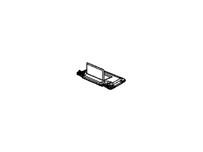 Honda 83230-TR0-A01ZA Sunvisor Assembly, Passenger Side (Clear Gray) (Mirror)