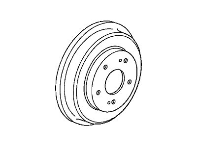 Honda 42610-S7A-J01 Drum, Rear Brake