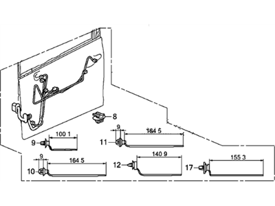 Honda 32751-TR0-A21 Wire Harness, Door (Driver Side)