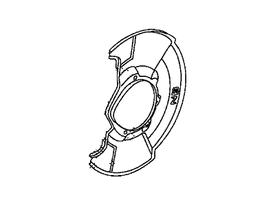 2007 Honda Civic Brake Dust Shields - 45255-SNB-000