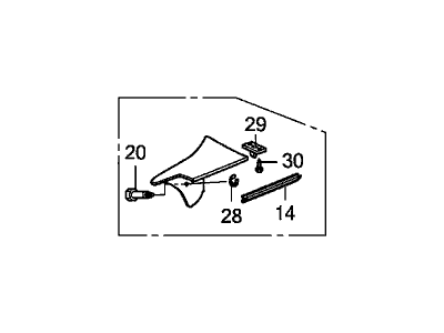 Honda 86396-S2A-A00ZD