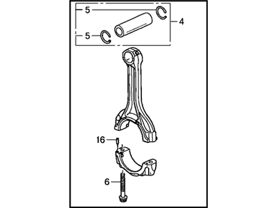 Honda 13050-PZX-A00 Rod Set, Connecting