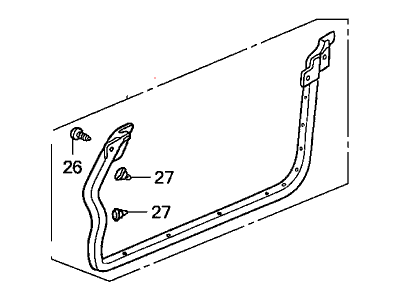 Honda 72310-S2A-023 Weatherstrip, R. Door