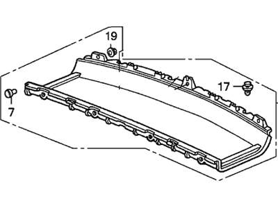 Honda 84500-S2A-010ZA Tray Assy., RR. *NH167L* (GRAPHITE BLACK)