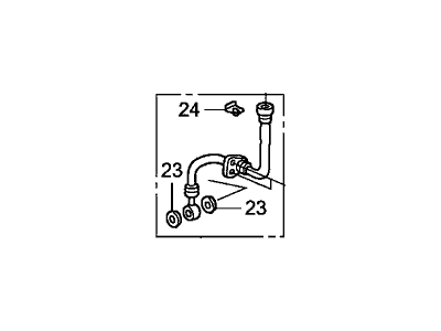 Honda 01466-S2A-010 Hose Set, Right Rear Brake