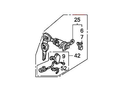 Honda 72185-S2A-A51