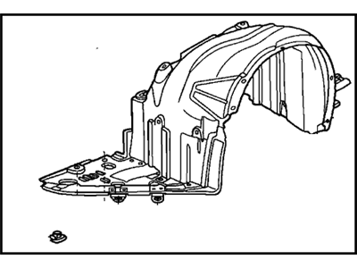 Honda 74100-S2A-010 Fender Assembly, Right Front (Inner)