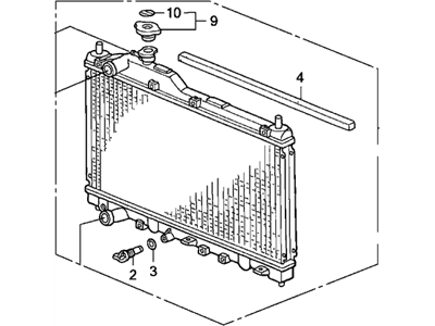 Honda 19010-PZX-A01 Radiator (Denso)