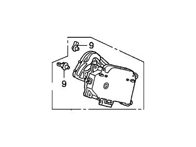 2002 Honda S2000 Blend Door Actuator - 79140-S2A-A01